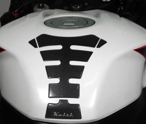 Tank Pad Keiti naklejka na bak Black Carbon Look