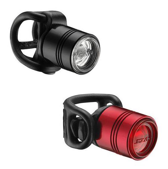 LEZYNE Zestaw lampek LED Femto Drive 15/7 czerwona