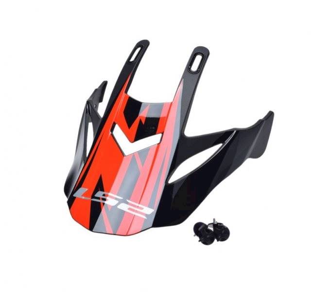Daszek do kasku LS2 MX437 Fast Evo Roar Black Red