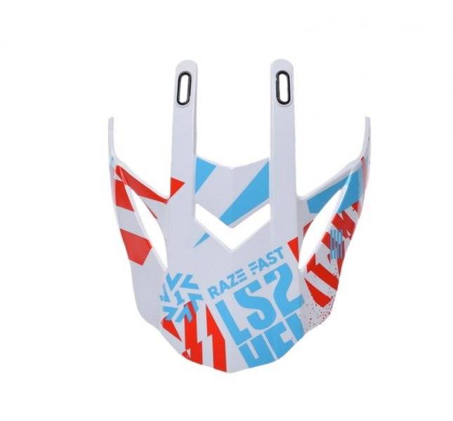 Daszek do kasku LS2 MX437 Fast Evo Funky Red White
