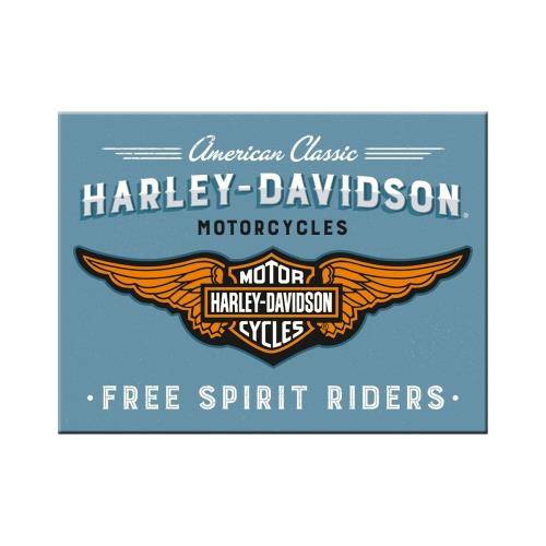 Nostalgic Art Magnes Harley-Davidson Logo Blue