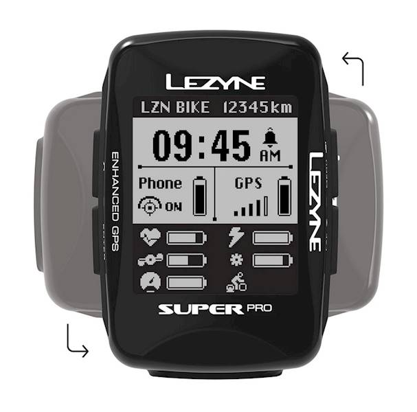LEZYNE Licznik rowerowy Super Pro GPS HRSC Loaded