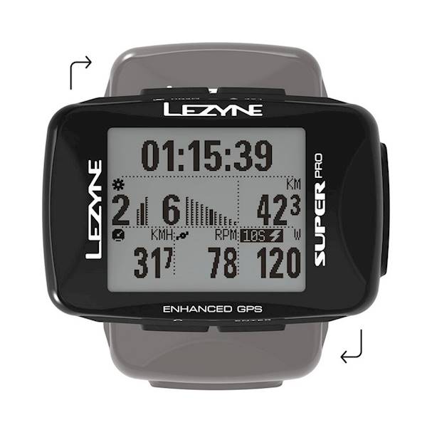 LEZYNE Licznik rowerowy Super Pro GPS HRSC Loaded