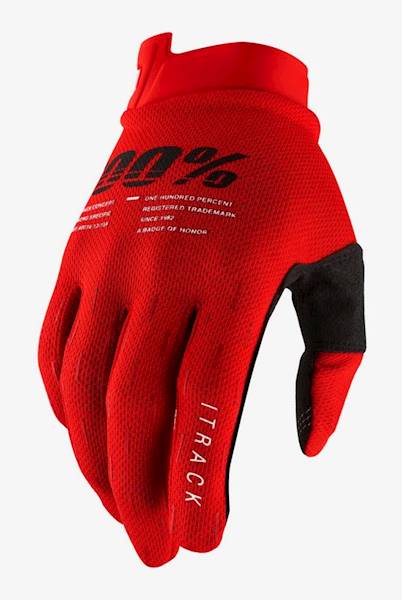 Rękawiczki rowerowe 100% ITRACK Glove red