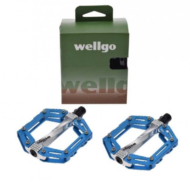 Pedały Rowerowe Wellgo Alu Platforma 2 Szt Niebies
