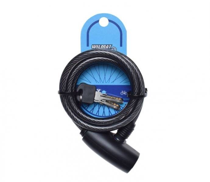 Zabezpieczenie Rowerowe Spirala 8X1500 Czarne
