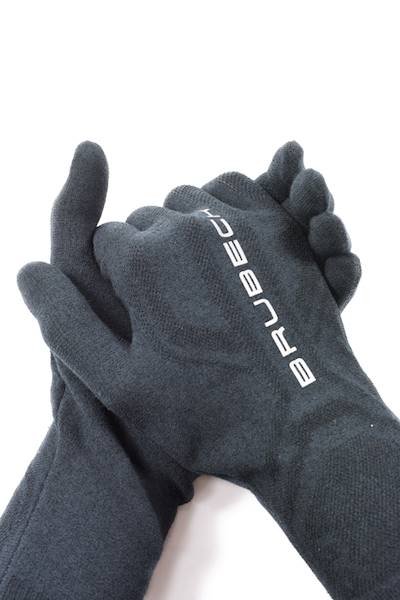 Brubeck rękawiczki merino czarny XXL