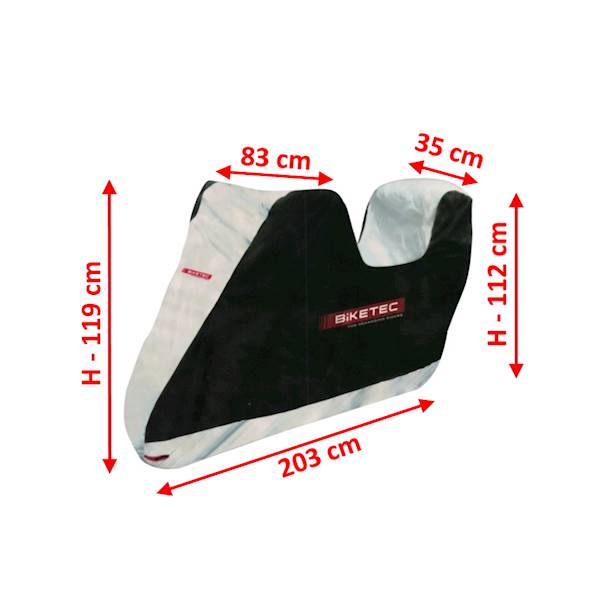 Pokrowiec plandeka na motocykl ZK aquatec roz S
