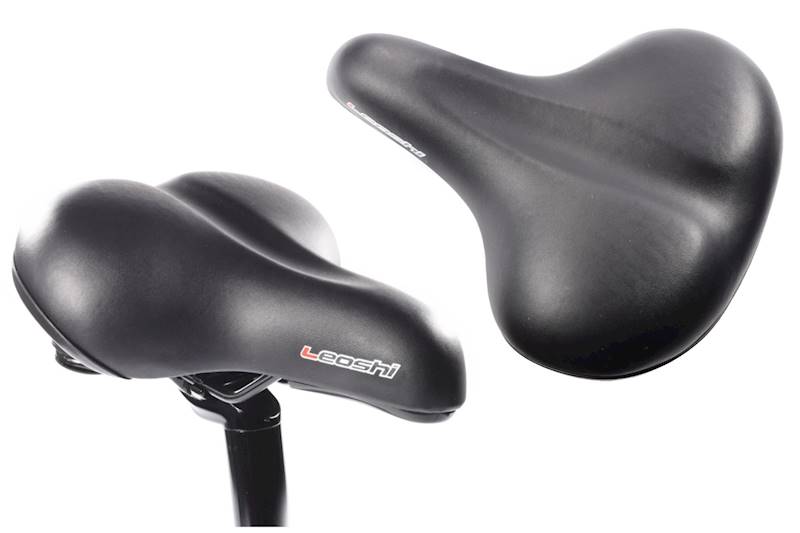 Siodełko rowerowe duże elastomer czarne