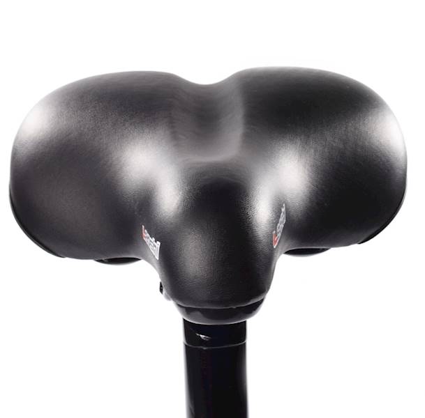 Siodełko rowerowe duże elastomer czarne