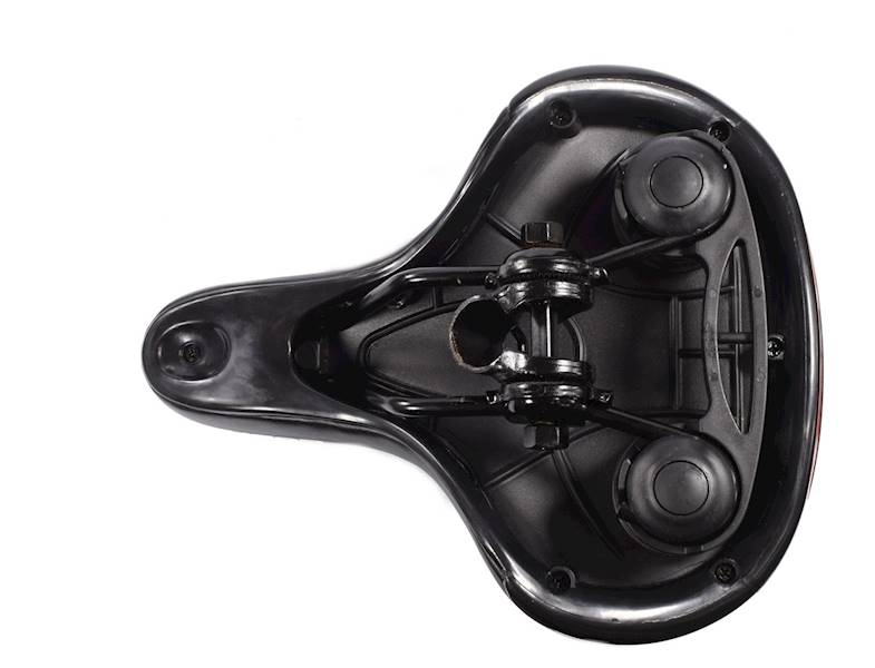 Siodełko rowerowe czarne elastomer