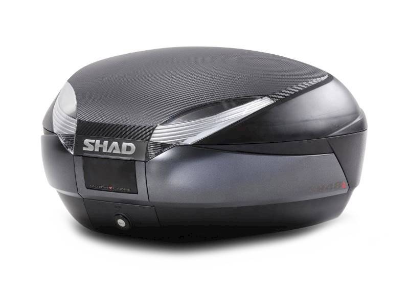 Kufer motocyklowy SHAD SH48 Szary Nakładka+Oparcie
