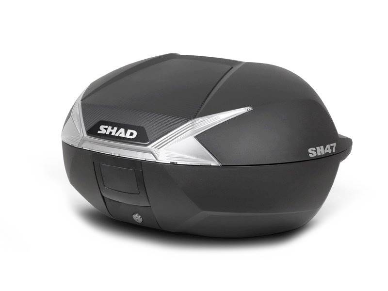 Kufer motocyklowy SHAD SH47 47 L Białe Wstawki