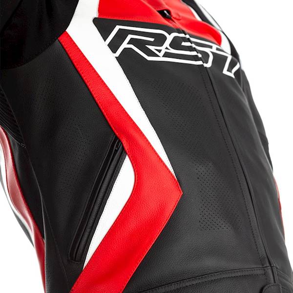 Kurtka Skórzana RST Tractech Evo 4 Black/Red M