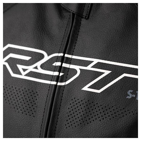 Kurtka Skórzana RST S1 Black/Black/White M
