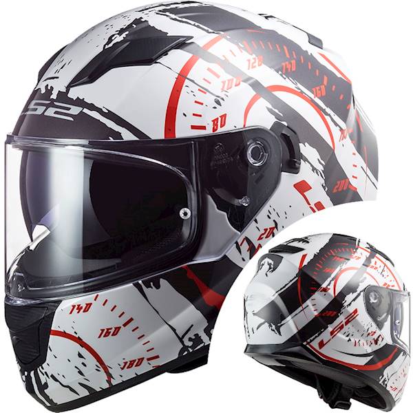 Kask LS2 FF320 Stream Evo Tacho Wh. Black Red M