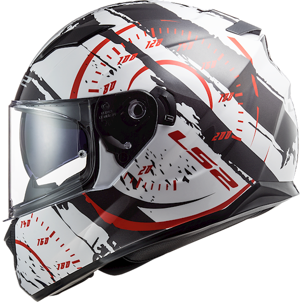 Kask LS2 FF320 Stream Evo Tacho Wh. Black Red M