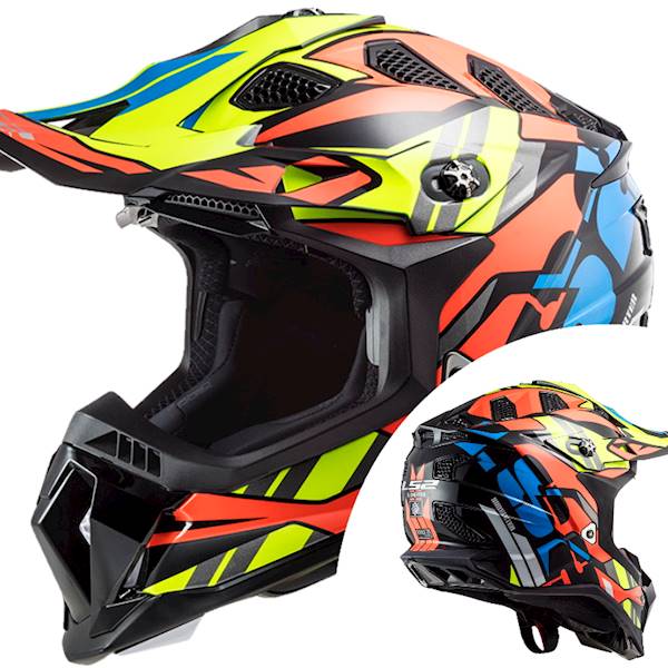 Kask LS2 MX700 Subverter Evo Rascal Bl. Orange 3XL