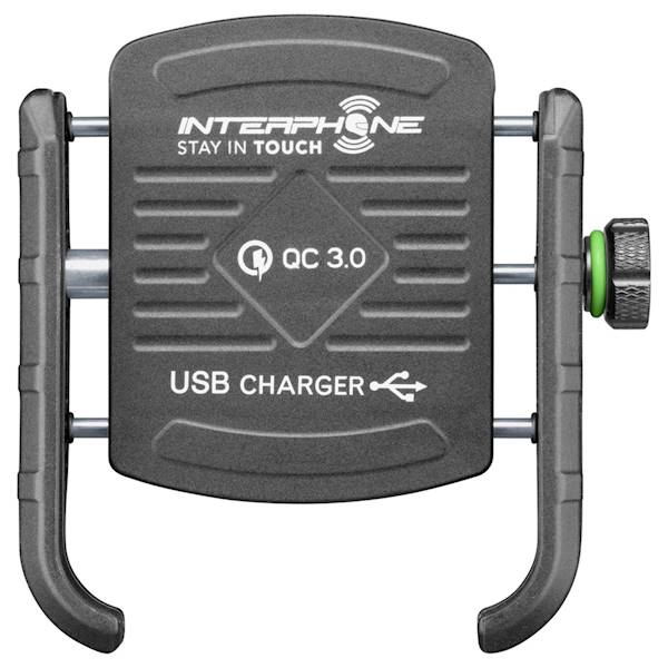 INTERPHONE Uchwyt na telefon Crab z ładowarką USB