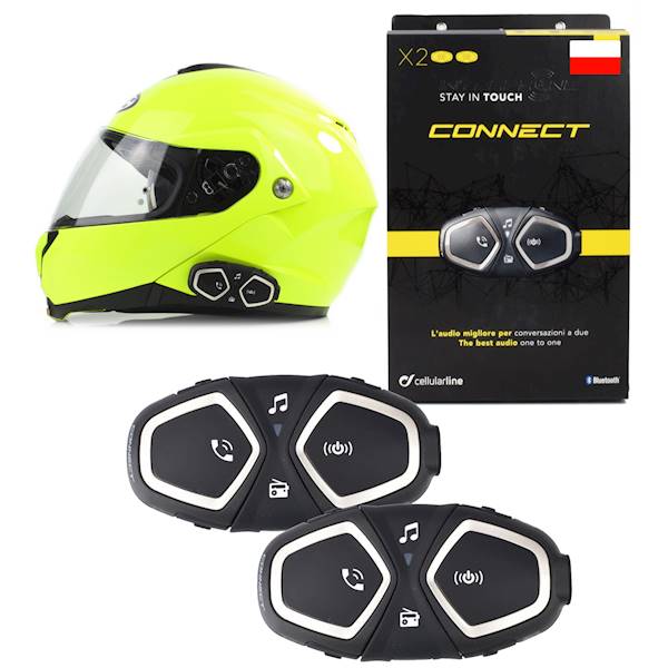 Interkom motocyklowy INTERPHONE Connect na 2 kaski