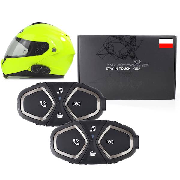 Interkom motocyklowy INTERPHONE Active na 2 kaski