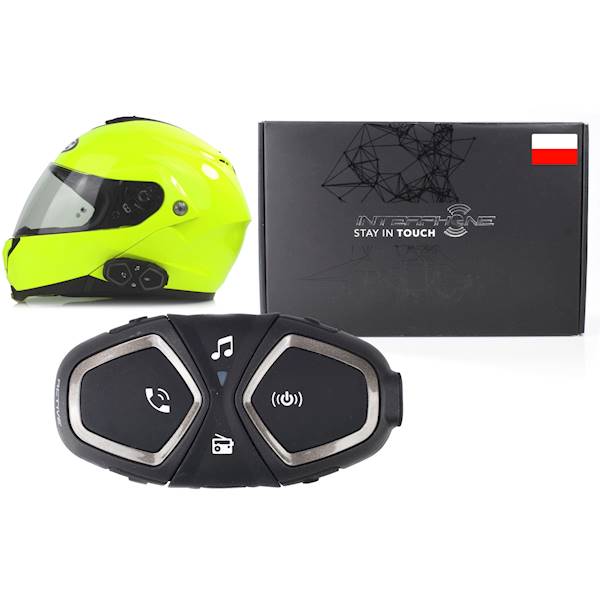Interkom motocyklowy INTERPHONE Active na 1 kask