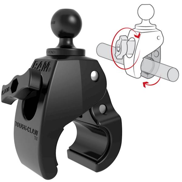 Ram Podstawa Klamra Średnia Tough-Claw Kula 1"