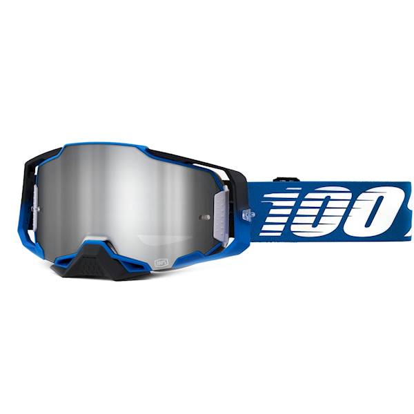 Gogle 100% ARMEGA ROCKCHUCK Szyba Srebrna Lustro