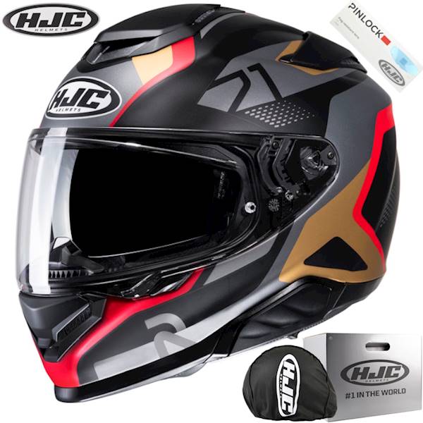 Kask HJC Rpha71 Hapel Black/Red/Bronze XL