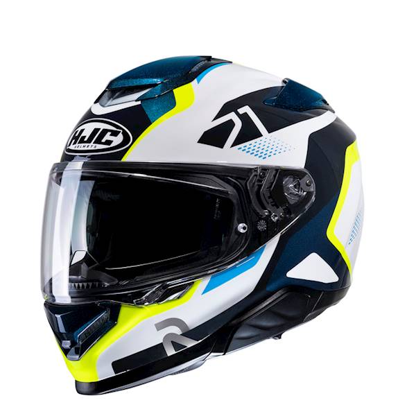 Kask HJC Rpha71 Hapel Blue/Yellow M