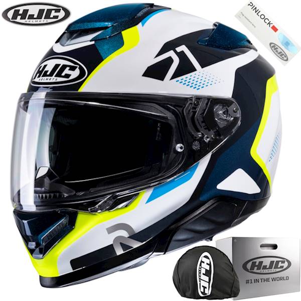 Kask HJC Rpha71 Hapel Blue/Yellow L