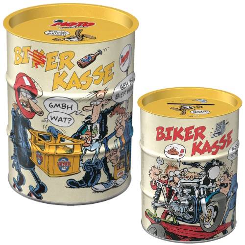 Nostalgic Art Skarbonka Beczka MOTOmania Biker