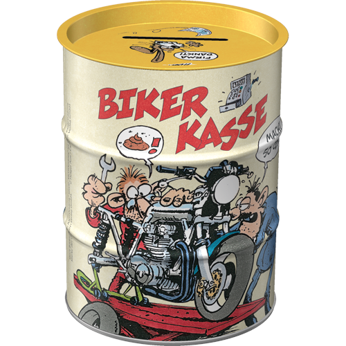 Nostalgic Art Skarbonka Beczka MOTOmania Biker