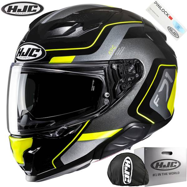 Kask HJC F71 Arcan Black/Yellow XS