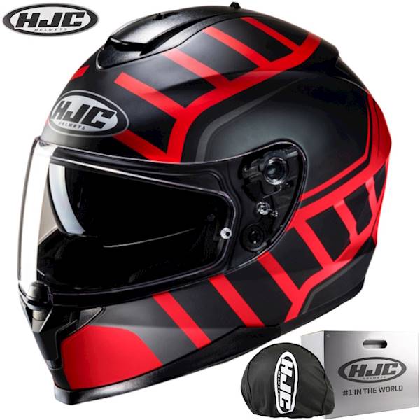 Kask Motocyklowy HJC C70N Holt Black/Red