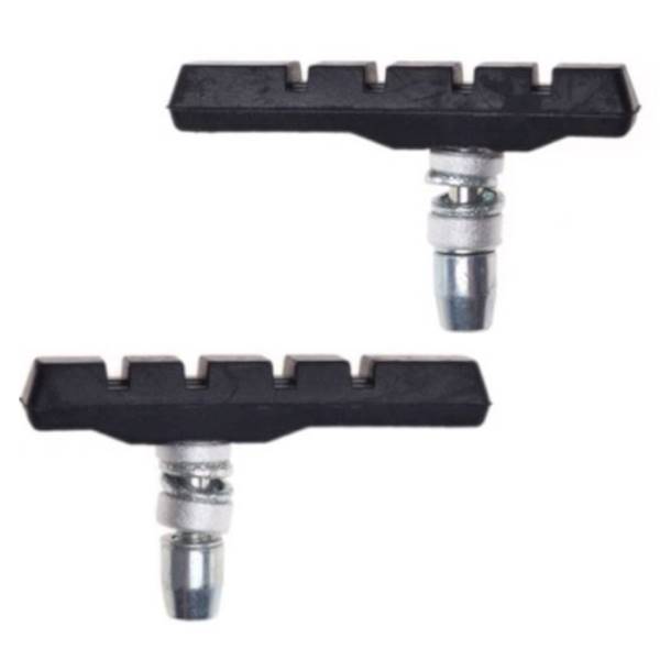 Klocki rowerowe hamulca v-brake z gwintem