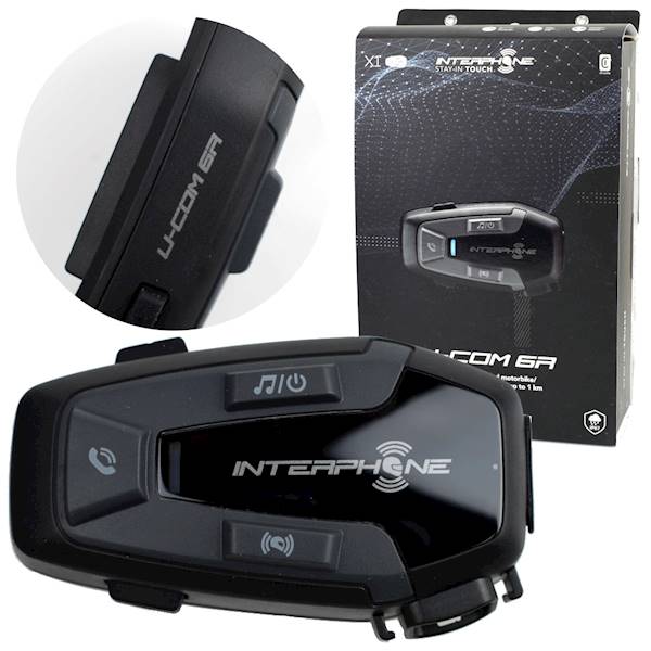 Intercom INTERPHONE U-COM 6R komplet na 1 kask