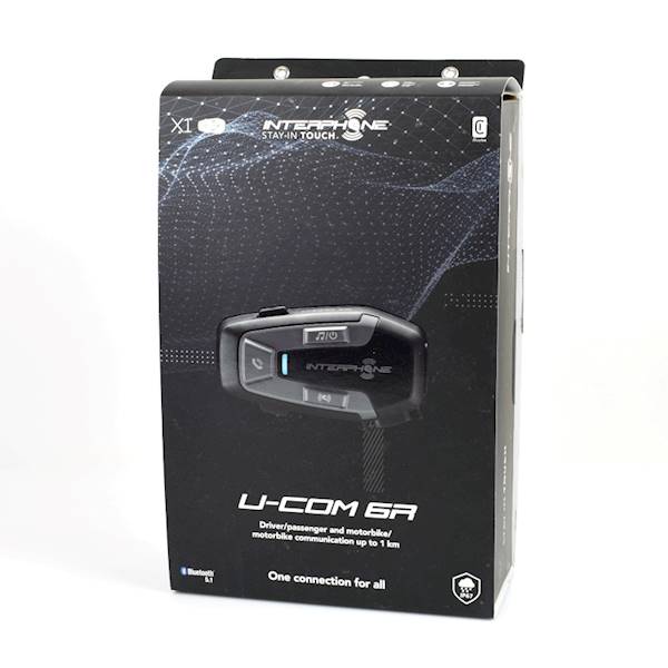 Intercom INTERPHONE U-COM 6R komplet na 1 kask