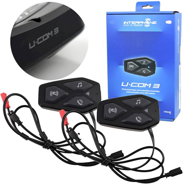 Intercom INTERPHONE U-COM 3 komplet na 2 kaski