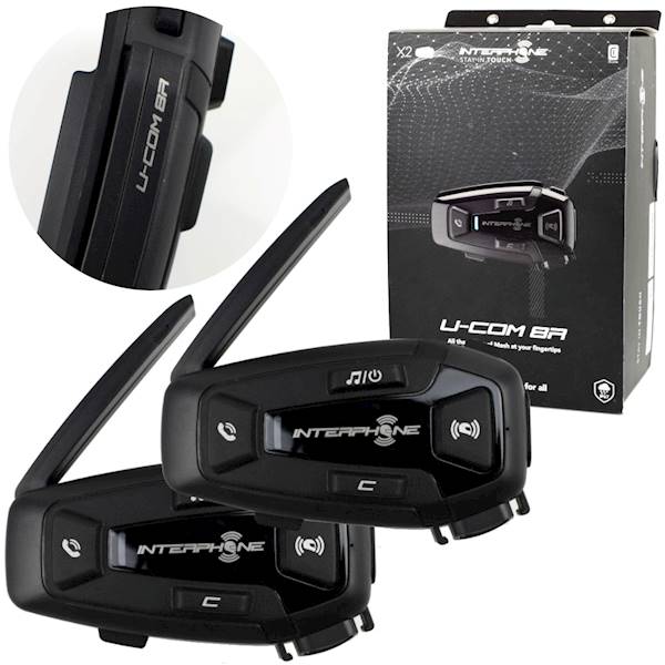 Intercom INTERPHONE U-COM 8R komplet na 2 kaski