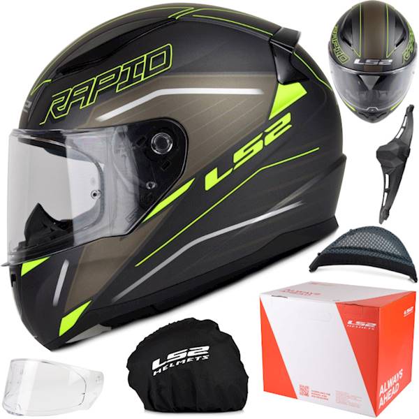 Kask LS2 FF353 Rapid II Rokku M.Bl. H-V Y. XL