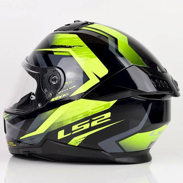Kask LS2 FF808 Stream II Fury Black H-V Yel XXL