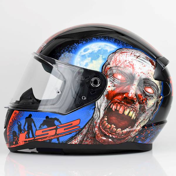 Kask LS2 FF353 Rapid II Zombie Black Red XL