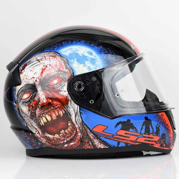 Kask LS2 FF353 Rapid II Zombie Black Red XL