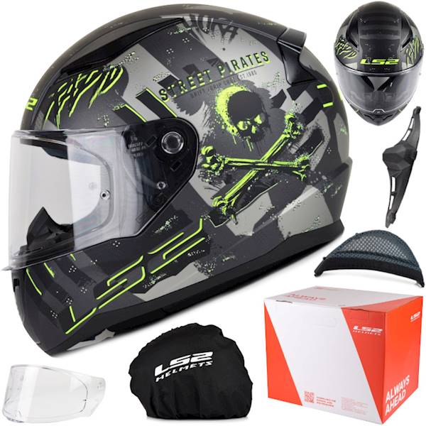Kask LS2 FF353 Rapid II Pirates M.Titanium L