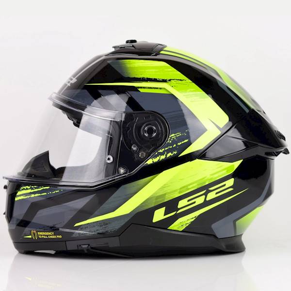 Kask LS2 FF808 Stream II Fury Black H-V Yel L
