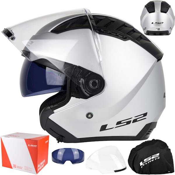 Kask LS2 OF600 Copter II Matt Silver XXL