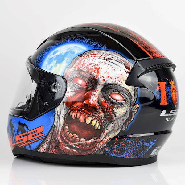 Kask LS2 FF353 Rapid II Zombie Black Red XS