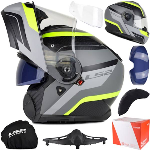 Kask LS2 FF908 Strobe II Monza M.Bl. H-V Yel S