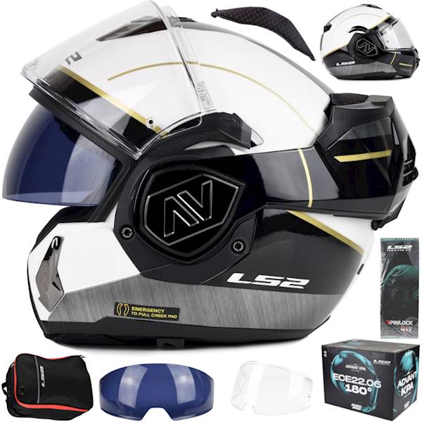 Kask LS2 FF906 Advant Iron Matt Wh.Bl. Jeans 3XL